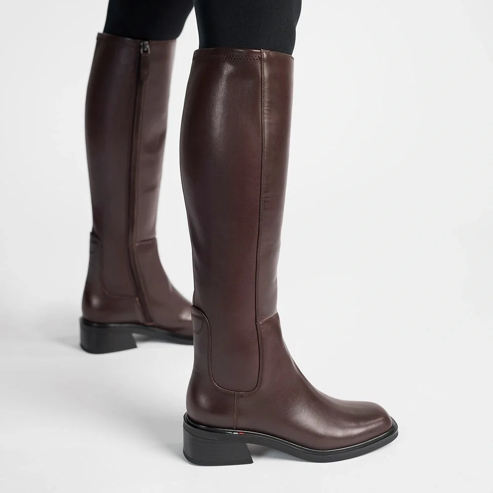 Franco Sarto Giselle Leather Riding Boots - Picture 6 of 7